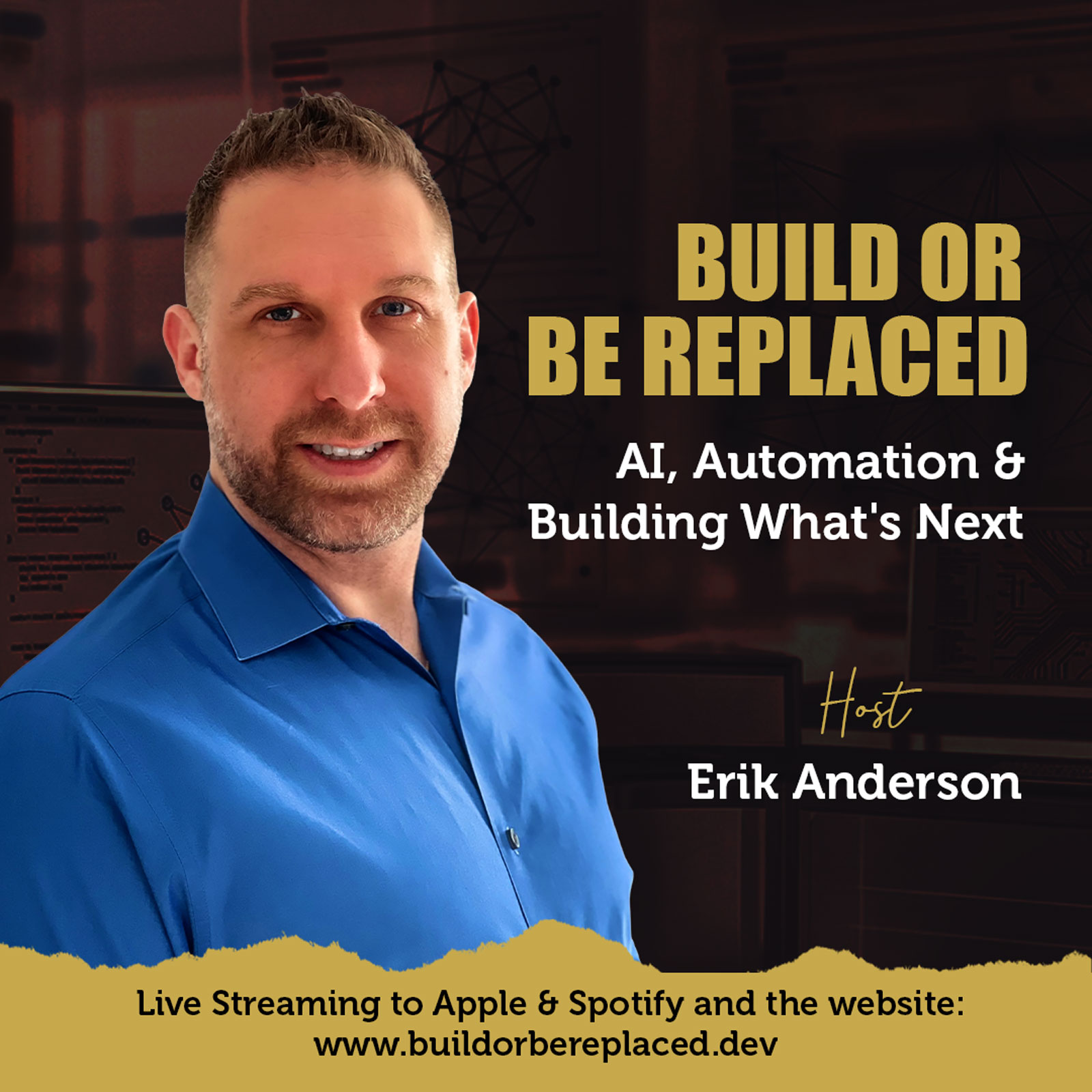 Build or Be Replaced podcast cover art